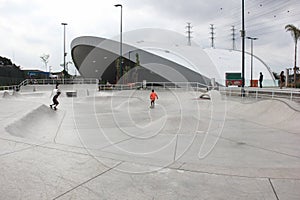 Largest skate park half pipe public track in the world